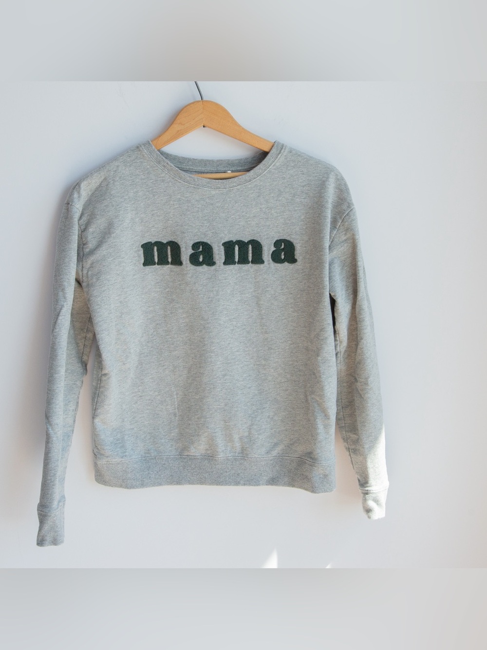 AM x Petit Lem Alicia Moffet Mama Grey Crewneck Sweatshirt XS
